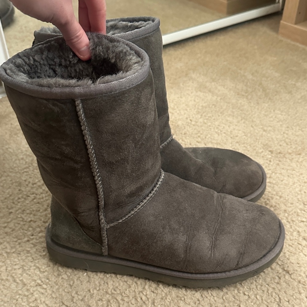 UGG Women's Charcoal Suede Winter Boots